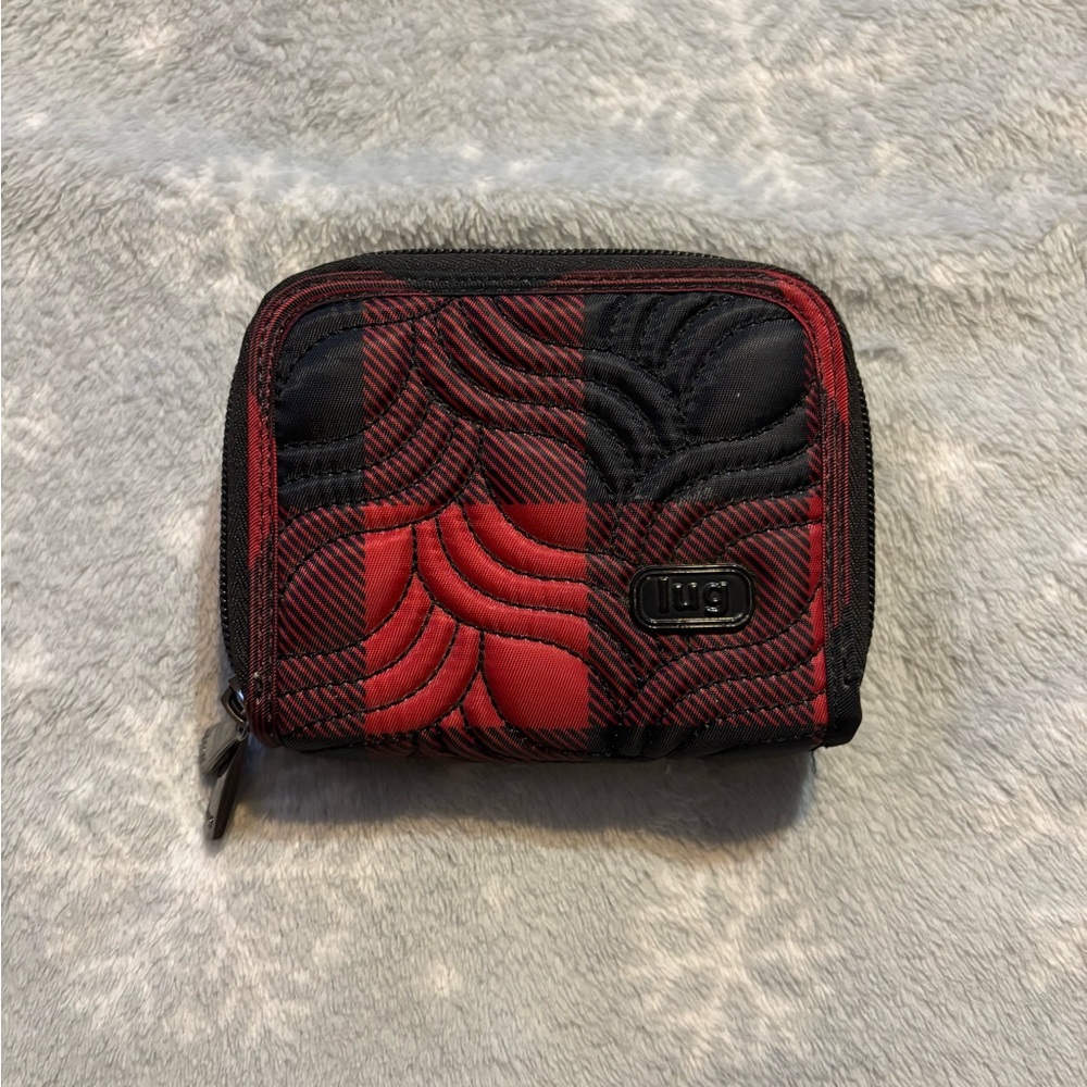 Lug Red and Black Quilted Wallet
